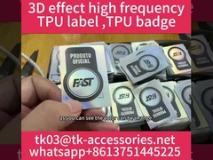 Stampa di etichette in tessuto lucido da 5 cm per abbigliamento sportivo