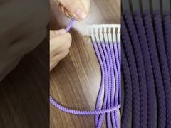 Corde di poliestere su misura Corde di tiro rotonde Hoodie Corda di corda Corda di tiro avvolta con testa di gomma