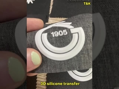 Stampe di toppe in silicone personalizzate di alta qualità Stampa in silicone in rilievo 3D Logo Etichetta di trasferimento termico