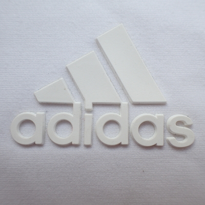 3D Embossed Logo Iron On Badge Clothes Hat Rubber Silicone Heat Transfer