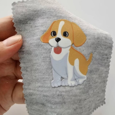 3D Effect Silicone Transfer Hot Stamping Clothing Main Label Animation Image