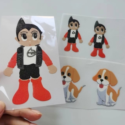3D Effect Silicone Transfer Hot Stamping Clothing Main Label Animation Image