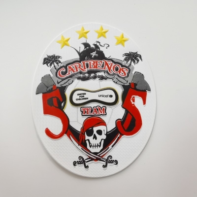 Printed Picture On The Main Logo TPU Patches Eco Friendly For Jersey