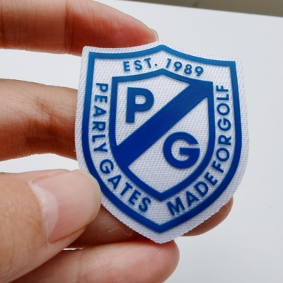 Silicone Printing Clothes Main Label Design , Brand Name Clothing Garment Labels