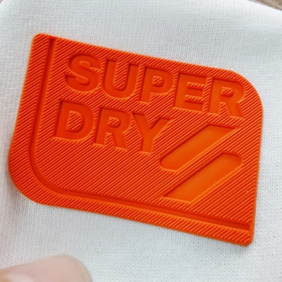 3d Silicone Heat Transfer Labels For Clothing Brand Pantone Color