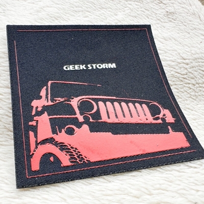 Silk Printing Logo On Woven Label Clothes Accessories T Shirt Printing Stickers