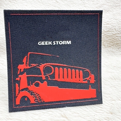 Silk Printing Logo On Woven Label Clothes Accessories T Shirt Printing Stickers