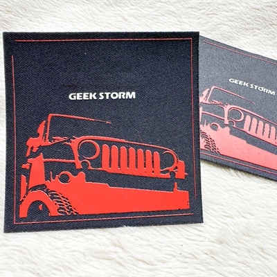 Silk Printing Logo On Woven Label Clothes Accessories T Shirt Printing Stickers