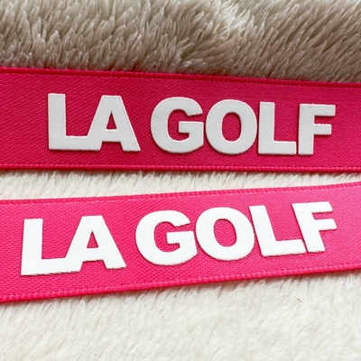 Satin Tape Clothing Fabric Labels Printing Silicone Logo Embossed
