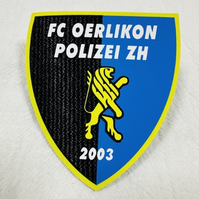 Custom Iron On 3D Football Logo Tatami With Tatami Backing Logo Embossed Garment Label