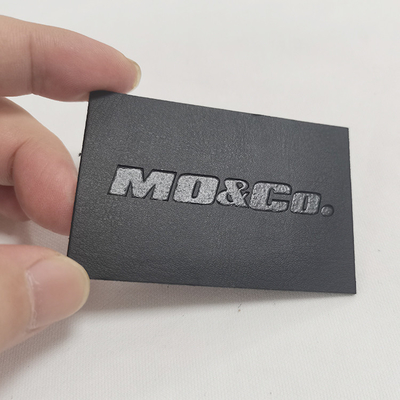 Custom Heat Transfer Iron On Genuine Engraved Leather Patches For Hats Clothes Bags Shoes Jeans