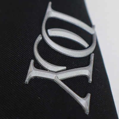 Custom Design 3D Label Printer TPU Soft 3D Embossed TPU Heat Transfer Embossed Flocked Custom Logo Chrome TPU Patches