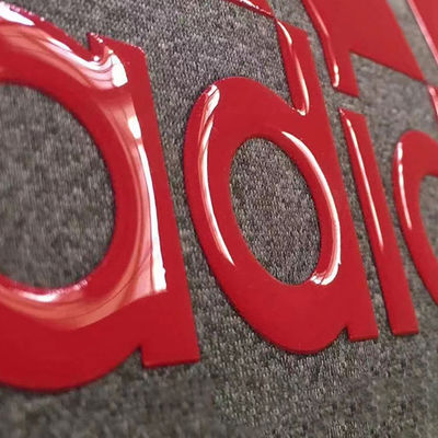 Custom Washable High Quality 3D Soft Silicone Heat Transfer Label for Garments and Textiles