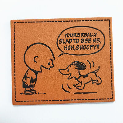 Wholesale Customize Embossed Leather Patch  PU Leather Patches Embossed Garment Labels