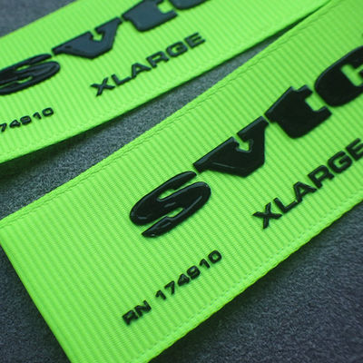 Satin OEKO 3.8cm Printed Name Tags For Clothing printing silicon label