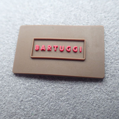 Washable 3D logo Custom Rubber Tags For Garment