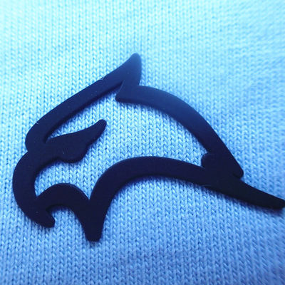Matt Black 3D OEM Silicone Heat Transfer Labels