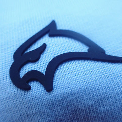 Matt Black 3D OEM Silicone Heat Transfer Labels