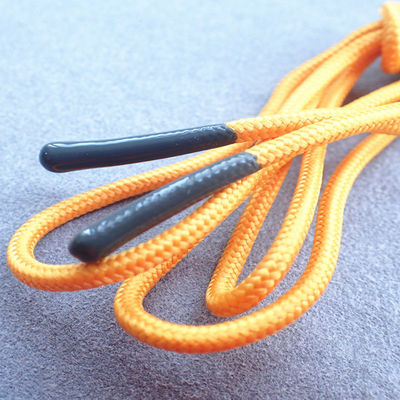 Round Shape Polyester Silicone Dipping 6mm Drawstring Cord