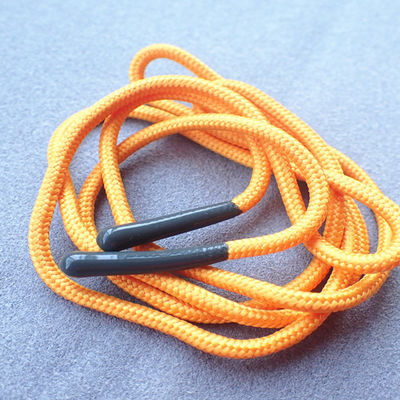 Round Shape Polyester Silicone Dipping 6mm Drawstring Cord