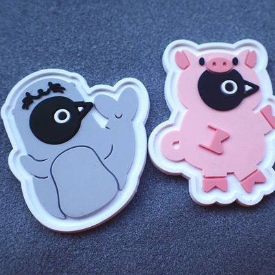 3D Carton Animal Die Cut ODM Logo Clothing Labels
