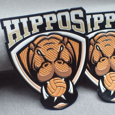 3D TPU High Frequency Custom Clothing Patches For Sportswear