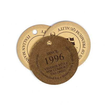 Recycled Custom Logo Paper Swing Hang Tag For Clothing