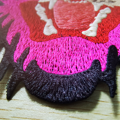 Support Custom Designer Clothing Embroidery Patches Leopard pattern