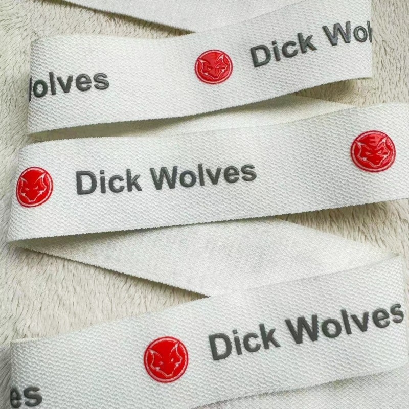 Waistband Printed Silicone Elastic Tape Silicone  0.7mm Thickness