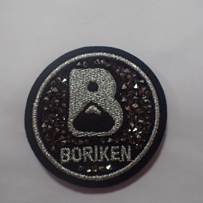 Toppe 3D Logo Fashionable di Diamond Embroidery Iron On Clothing