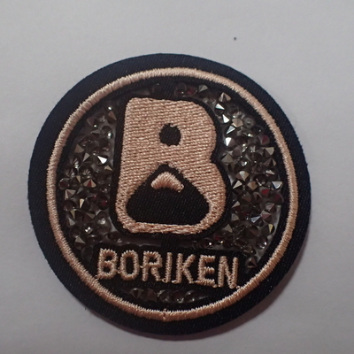 grande Logo Iron On Patches For abbigliamento di modo di 3D Diamond Embroidery