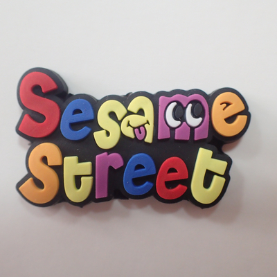 Il PVC ha impresso Logo Soft il silicone di 3D che rattoppa su ordinazione per le pantofole