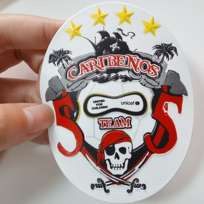L'immagine stampata sul logo principale TPU rattoppa Eco amichevole per il Jersey