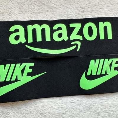Gloss stampato Elastic Band Silicone Logo 6cm 3cm 4.5cm Alta elasticità