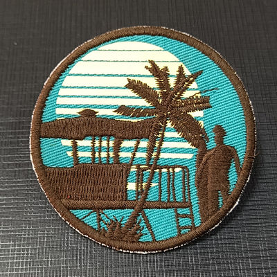 Custom Heat Press 3D Puff LOGO Badge Patch ricamato Cosatura su ferro su abbigliamento Patch Patch ricamo personalizzato