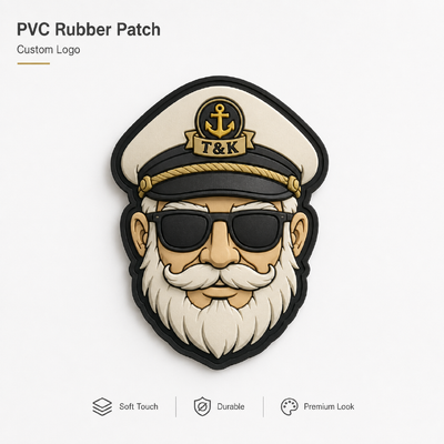 Badge in gomma morbida 3D eco-compatibile Patch in silicone per abbigliamento e borse