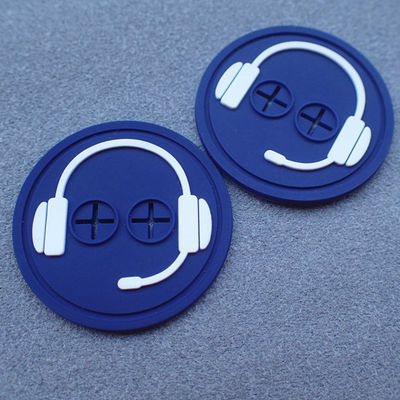 Distintivo durevole del silicio dello SGS Logo Embossed Rubber Clothing Labels