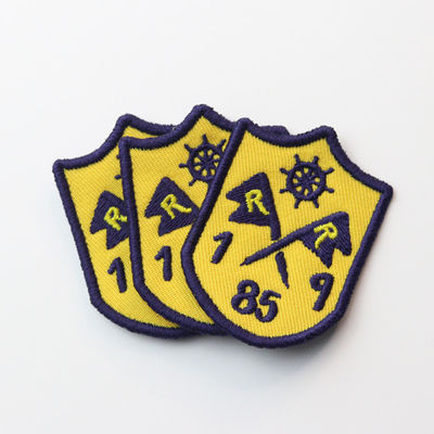 Il ODM ritenuto confine di Merrow ha ricamato Logo Patches