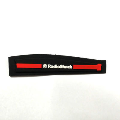 Distintivo del silicone della decorazione 3D Logo Rubber Clothing Labels Plastic per la maglietta