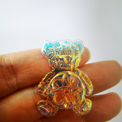 Distintivo lavabile del cappotto della toppa magica alla moda su ordinazione di colore 3D TPU