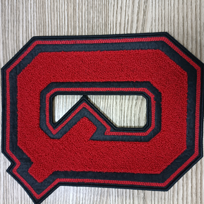 Modello ricamato colorato Logo Towel Chenier della toppa del panno grande
