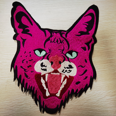 Modello su ordinazione del leopardo di Clothing Embroidery Patches del progettista di sostegno
